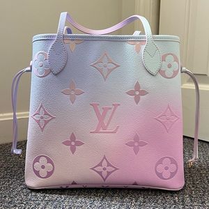 EUC Louis Vuitton Neverfull MM in Sunrise Pastel